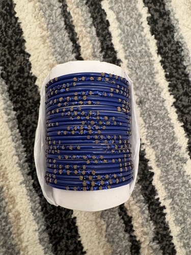Blue glass bangles new - bangles,
