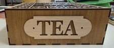 Handmade wooden tea box - tea,