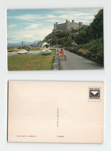 Vintage postcard harlech - vintage,