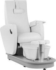 Physa Electric Pedicure Chair with Foot Bath Salon SPA Pedicure Chair White 