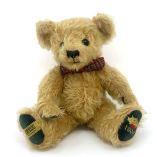 Merrythought 1999 Christmas Bear - Ltd Edition 32cm, Gold -  Made In England