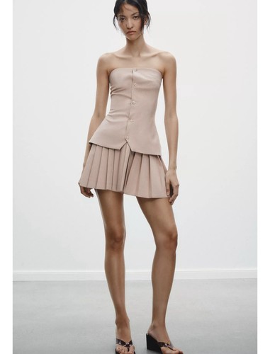 Zara nude colour strapless - nude,