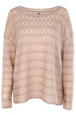 M MISSONI TAUPE CROCHET SWEATER MEDIUM