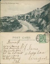 Hendre Hall Barmouth West 37855 Valentines GB 1905 Barmouth 221 Duplex Cancel