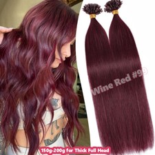 CLEARANCE Thick 1g/s Hot Bonds Nail U Tip Remy Human Hair Extensions Pre-Bonded