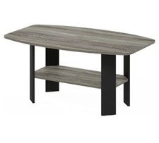 French oak/black coffee table 