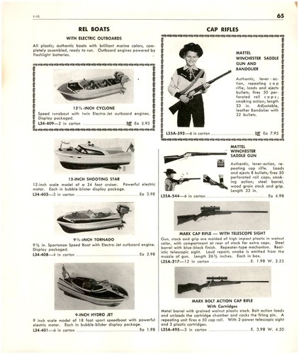 1958 paper toy rel motor - ad,