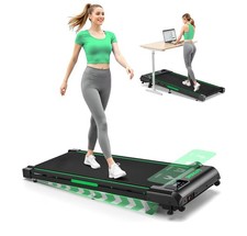 Walking Pad with 9% Incline, FOUSAE 10KM/H Treadmills for Home with Double Frame
