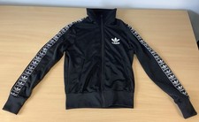 Adidas Track Top Jacket Small Black Trefoil Firebird Originals Superstar Top