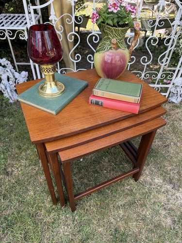 Mid century teak nest three - mid,