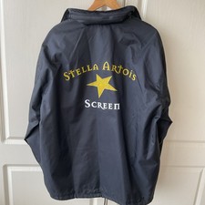 Libertees Usa Stella Artois Screen Directors Jacket, Black Hoody Zip  New XL