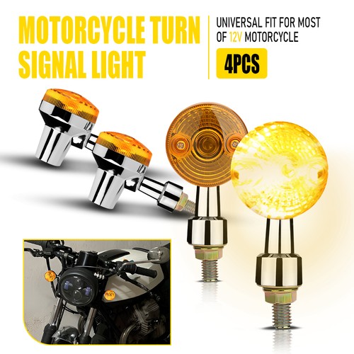 Chrome motorcycle bullet - 4,