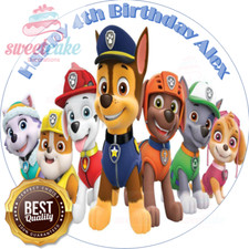 Edible Paw Patrol Cake Topper