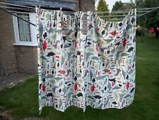 John Lewis Little Home Dinosaur Curtains Blackout 115cm  Width X 136cm  Drop