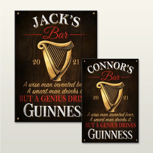 Personalised guinness retro - personalised,