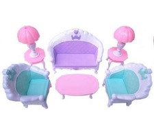 6pcs Barbie Doll House