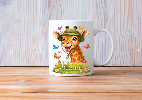 Personalised giraffe coffee - personalised,