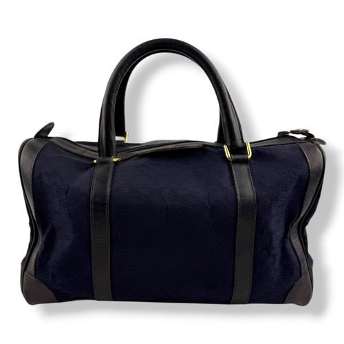 Gucci navy monogram boston - navy, gg
