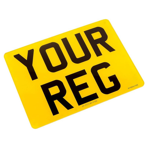 Motorbike number plate - number, rear