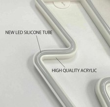 Neon Sign Light LED Night Wall Lightning Art Lamp KTV Home Bar Pub Party Blue