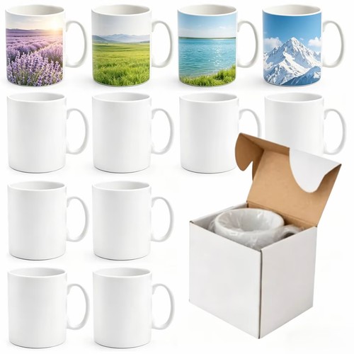 White sublimation mugs 11oz - mugs,