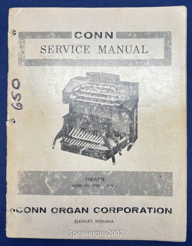 Original conn organ - original, service