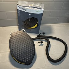 Bestway Yellow/Black Air Step Foot Pump Camping in Box