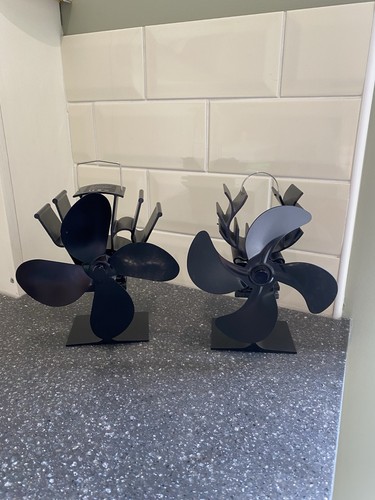 Heat powered stove fan 2 - fan, x