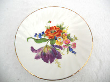 Royal Kendal English Bone China small trinket pin dish Plate Flowers 12 cm