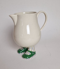 CARLTON WARE  - WALKING WARE Large Jug with Green Shoes & Striped Socks   RARE