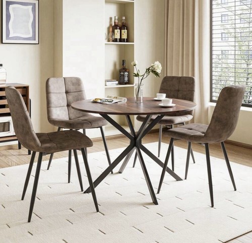 Dining table chairs set - table,