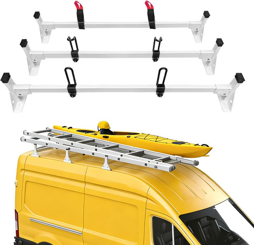 Cargo van roof - van, ladder