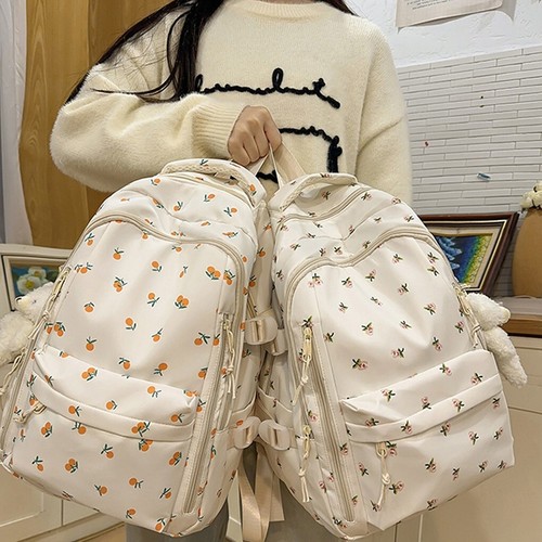 Girls floral school backpack - floral,