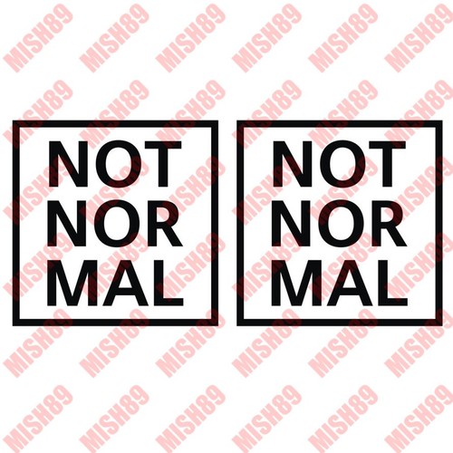 Not normal decal - not,