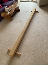 gymnastics floor beam - gym factor, beige, 8ft long & lightly used 