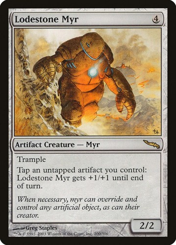 Mtg lodestone myr mirrodin - myr, [mirrodin]