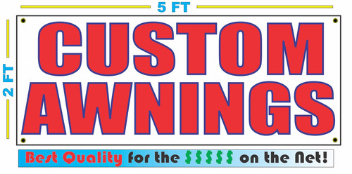 Custom awnings banner sign new - custom,