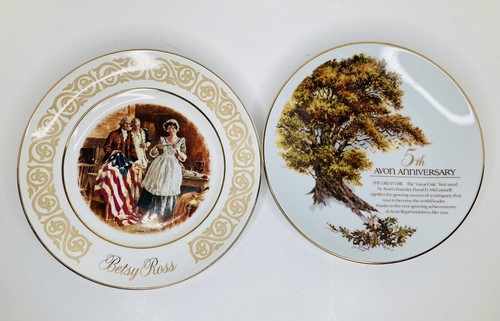 Vintage avon plates betsy - 2,