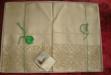 VINTAGE 50s PURE IRISH LINEN