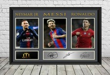 Messi Ronaldo Neymar Signed