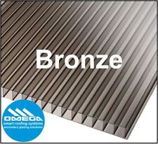 Polycarbonate Roofing Sheets 10mm 16mm Clear Bronze Opal Roof Panels FREE TAPE