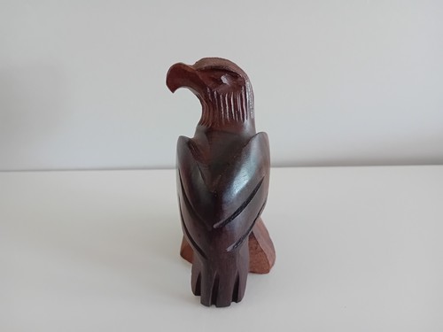 Vintage carved wooden - carved, eagle