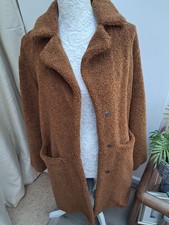 Next teddy boucle coat with