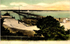 The Pier Hythe Hampshire Vintage Postcard