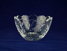 Stuart Crystal "CASCADE" Small Round Scalloped Bowl - 5" Diameter - Signed 1st