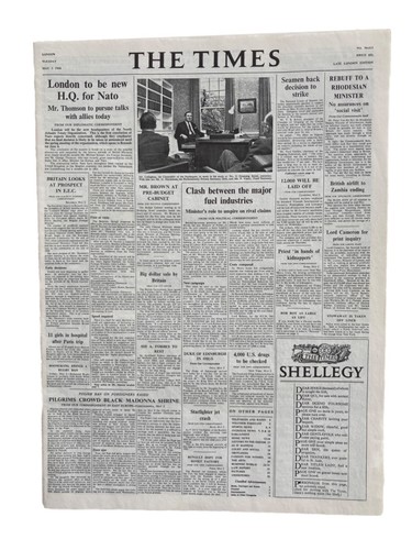 Vintage miniature newspaper