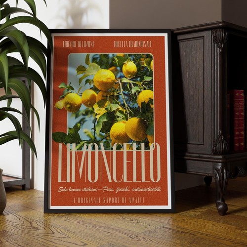 Vintage limoncello poster - limoncello,