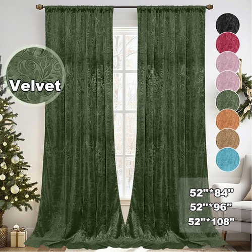 Luxury velvet curtains - luxury, pair