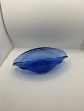 Cobalt Blue Sowerby Art Glass Bowl Bon Bon Dish 