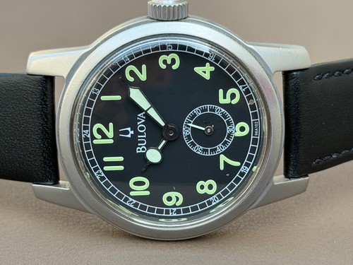 Bulova military quartz black - quartz,